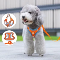pet reflective dog harness medium large dog lead walking running leashes dogs chest strap vest pet traction