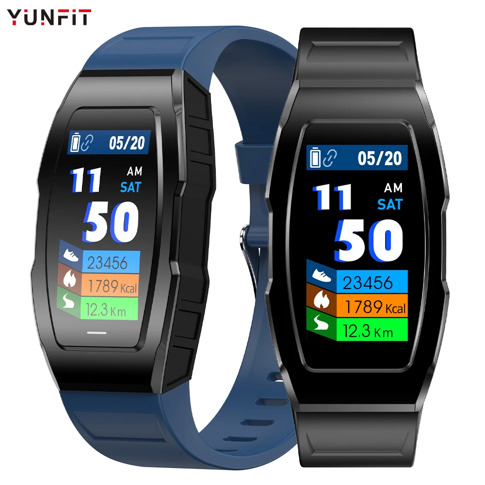 

Женские умные часы YUNFIT с измерением температуры тела, IP67 водонепроницаемый спортивный фитнес-трекер poco Watch F18 для Android IOS