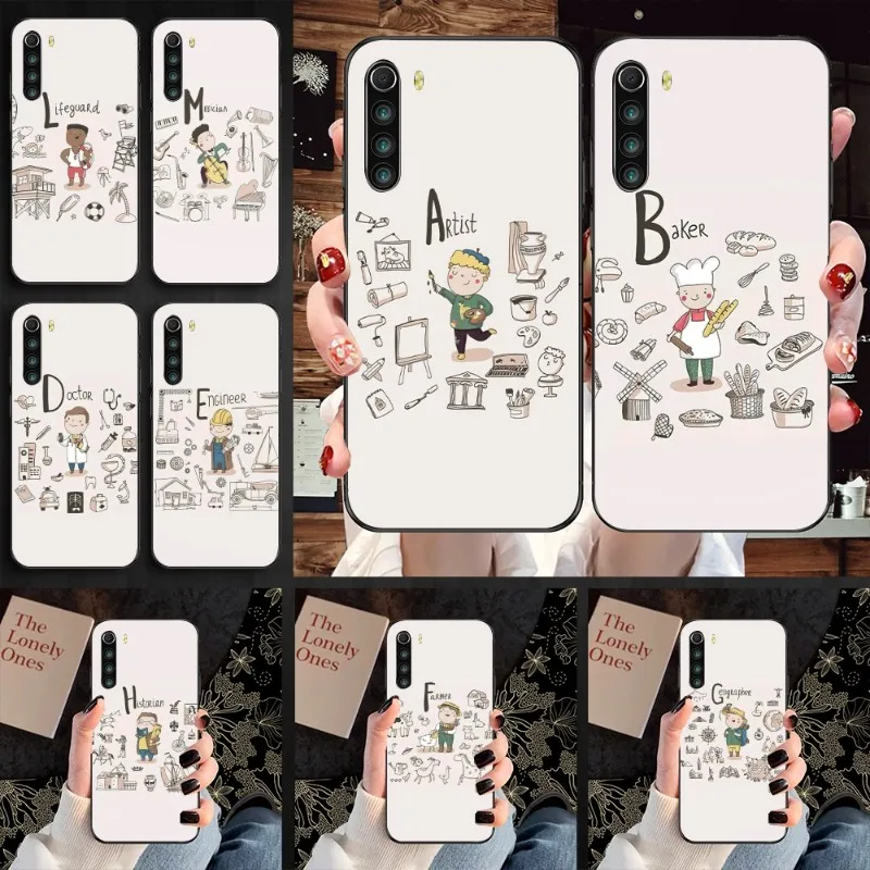 

Милый милый чехол для телефона Xiaomi Mi 12 11T 10T 9T Lite Pro Ultra Note 10 Poco F3 F4 X4 GT, мягкий черный чехол для телефона