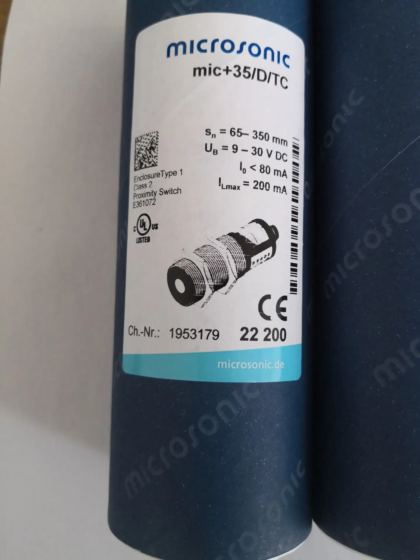 Новый оригинальный ультразвуковой сенсорный микрофон Microsonic + 35/D/TC