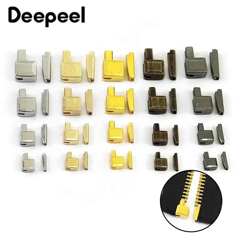 10/20Sets 3/5/8/10 # Fermuar Durdurucu Alt Mandalı Kaydırıcı Tutucu Ekleme Pimi Zip Üst Durdurma Kuyruk Klipsi Onarım Aracı Aksesuarları