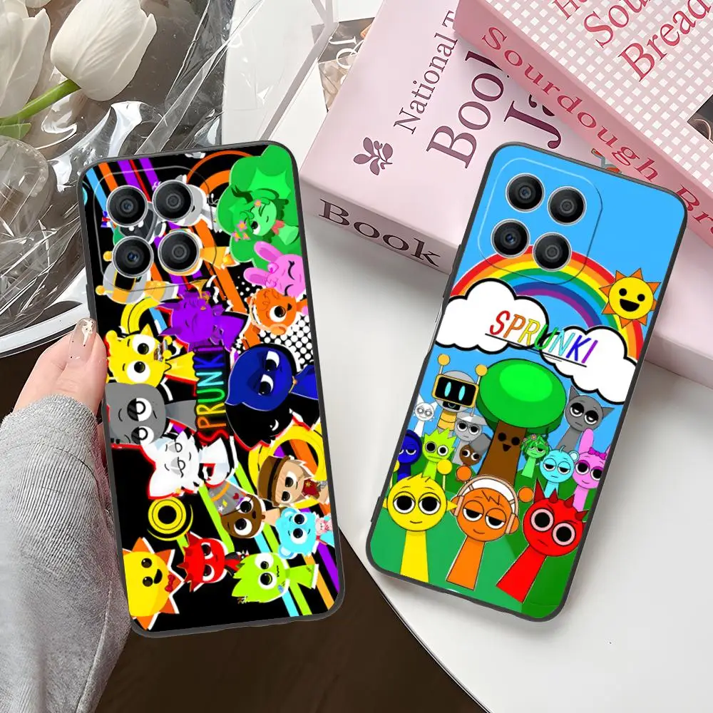 Фото Чехол для телефона Sprunki Game для Honor 90 80 70 60 50 30 20 10 9 8 7 Pro S SE Lite 5G, черный, для мобильных телефонов, довольно роскошь №4