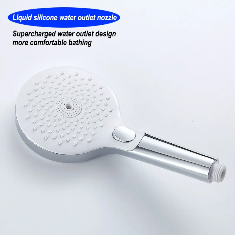 

3 Modes High Pressure Shower Head Water Outlet Nozzle Water Saving Pressurized Massage Home Universal Handheld Bath Shower Head
