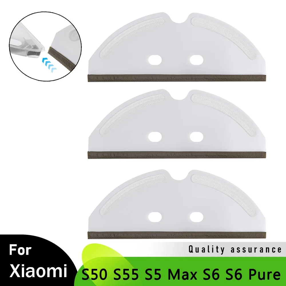 Фото Одноразовые салфетки для швабры для робота-пылесоса Xiaomi Roborock S55 S50 S6 S5Max S6 Pure S6 MaxV T6, аксессуар для поддона для салфеток. №1