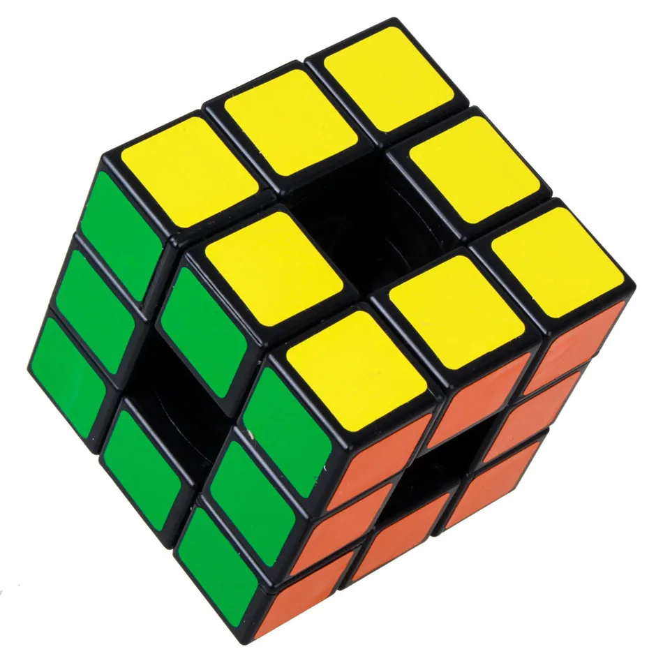 LanLan 3x3x3 Hollow Magic Speed Cube Stickerless Professional Fidget Toys LanLan Void Cube Cubo Magico Puzzle