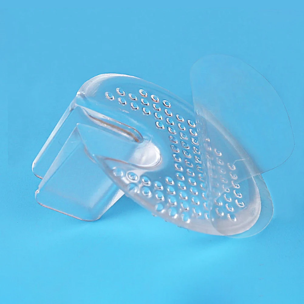 Silicone Flip Gel Cushions Pad Toe Protectors Anti-slip Transparent Forefoot Shoe Pads Insoles Cushion For Flip Flops Sandals