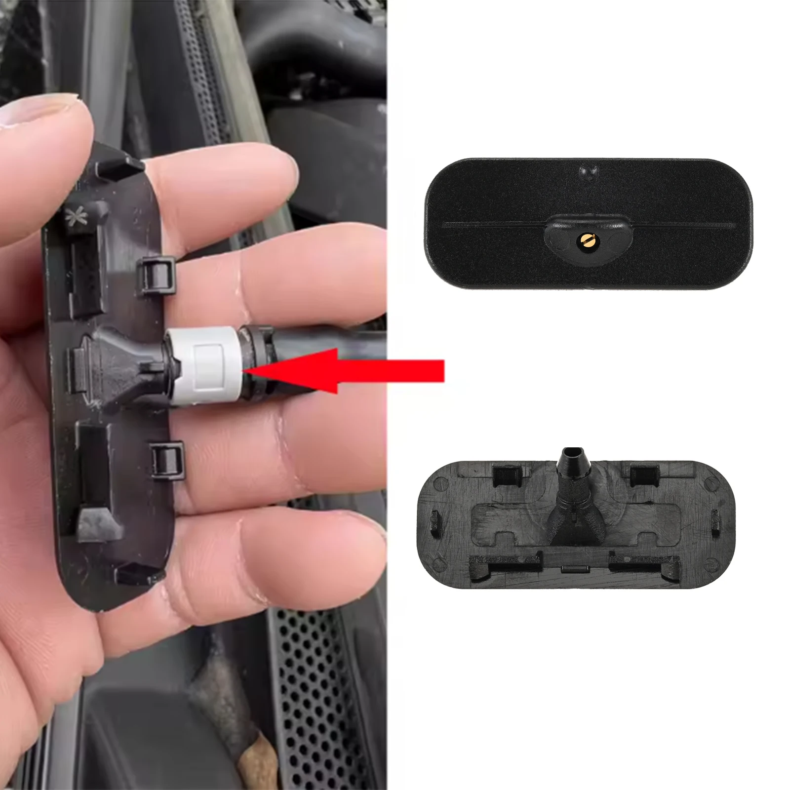 

2 шт. форсунки омывателя лобового стекла для Opel Astra K, замена, артикулы 13390451, 84011259, 39140052