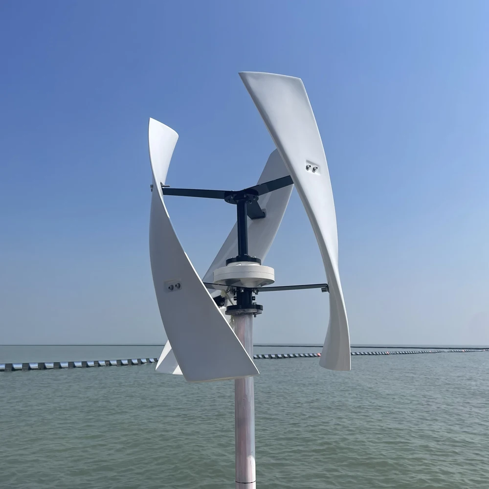 

Free Energy Windmill 800w 1000w 1500w Vertical Axis Permanent Maglev Wind Turbine Generator 12v 24v 48v With MPPT Controller