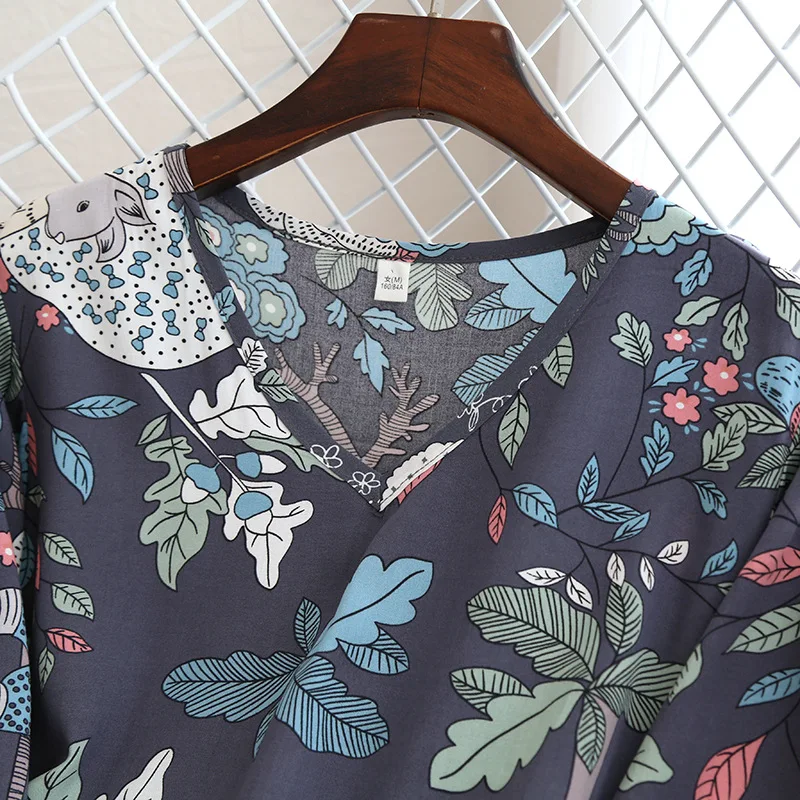 Summer Pajamas Set Women's Rayon Seven-point Sleeve Shorts Two-piece Set Fresh Can Wear Short-Sleeve Shorts Sports