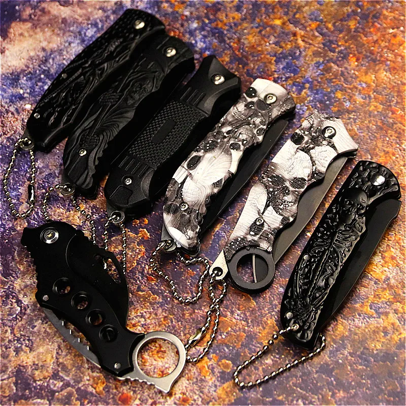 CS коготь нож быстро Складной 440C акриловая деревянная ручка карманный складной