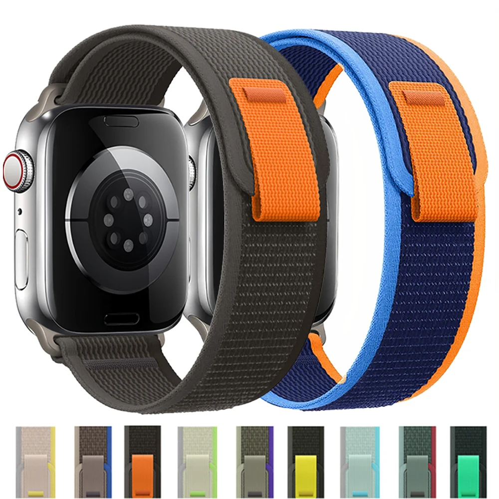 Trail loop strap For apple watch band 49mm 44mm 40mm 45mm 41mm 42mm 44 45 49 mm correa bracelet iWatch Ultra series 7 6 5 3 se 8