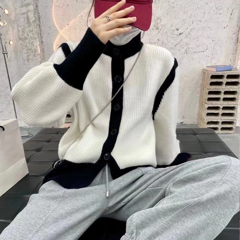 

Свитер с высоким воротником, женская Свободная верхняя одежда, Женское пальто