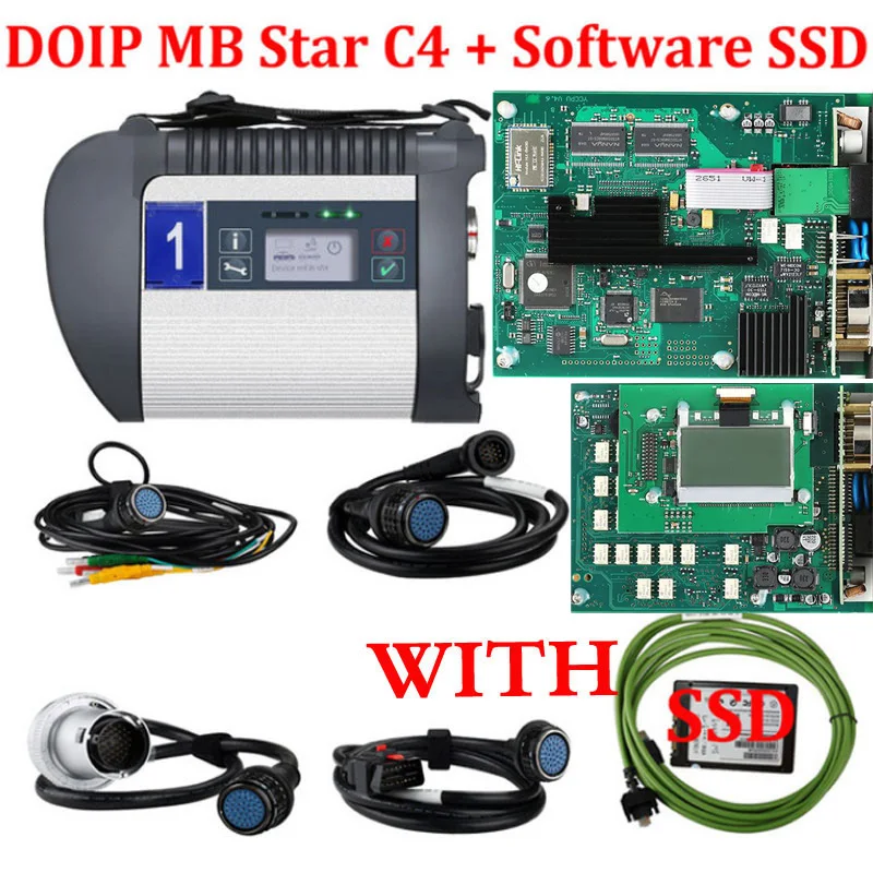 Диагностический инструмент для автомобиля/грузовика 2022 МБ star c4 plus DOIP MB C4 с Wi-Fi