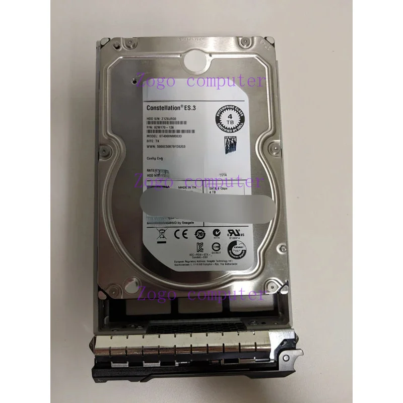 Жесткий диск для Dell 4T 3 5 дюйма SATA 128M ST4000NM0033 P/N 9ZM170-136