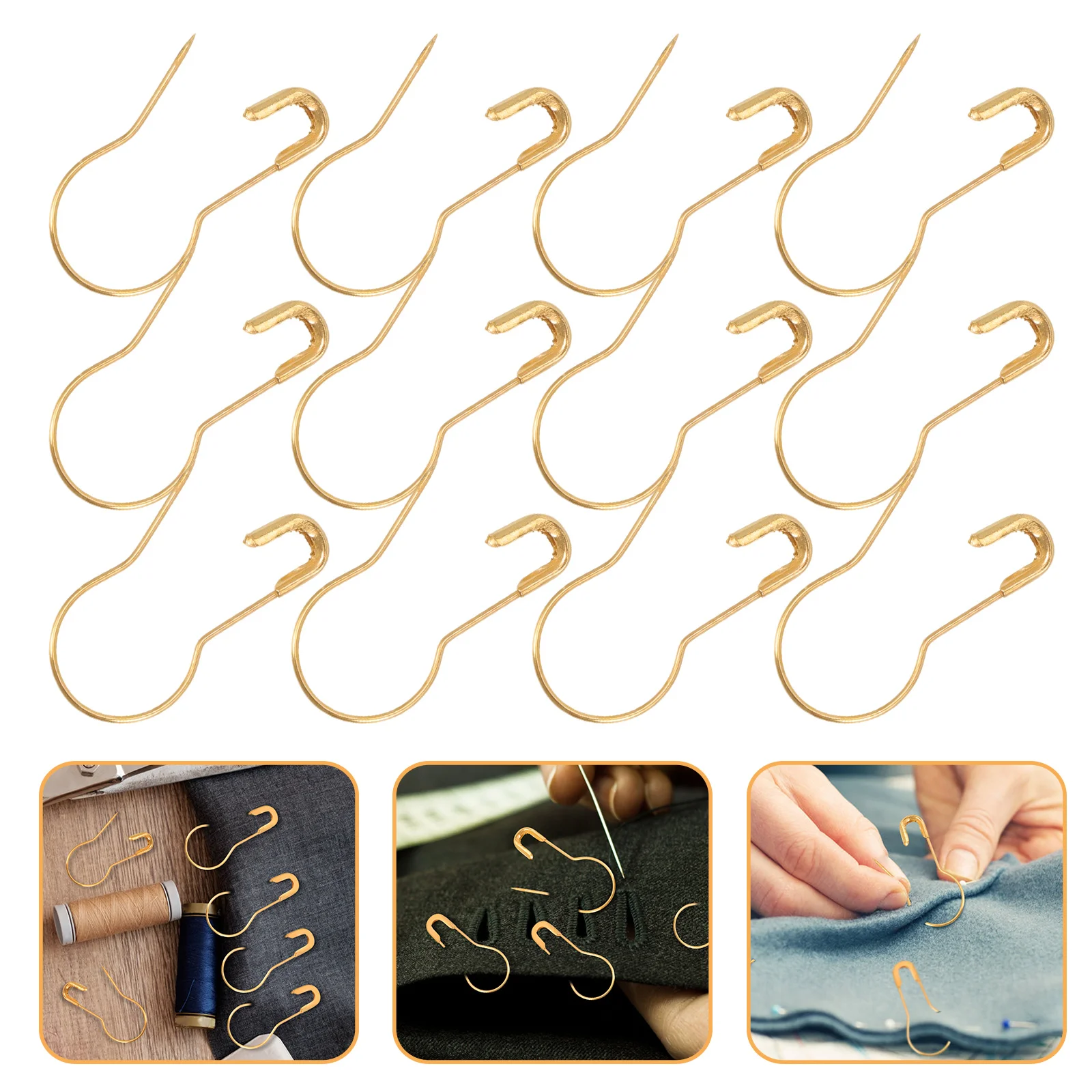 

Safety Gourd Pin Metal Clothing Tag Sewing Needle Bulb Calabash Brooch Gifts Girl Year Old Bead Breastpin Mini Hangingcrystal