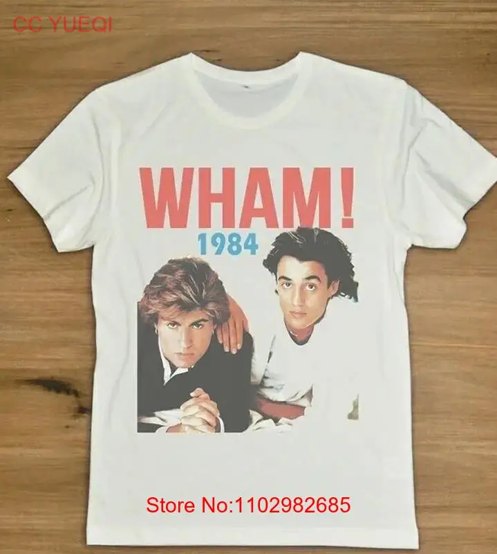 1984 WHAM Джордж Майкл эндрей ридгель футболка полный размер S-5XL