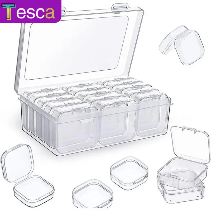 

Household Items Storage Bag Separating Layer Grid Storages Box Mini High-capacity Carrying Basket Jewelry Accessories Plastic