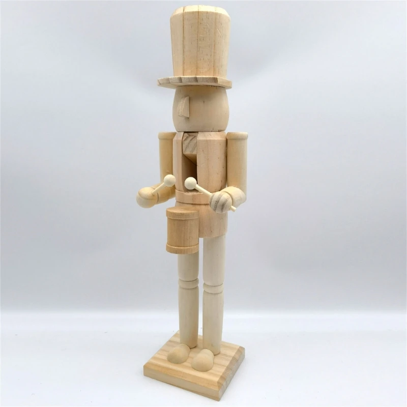 Рождественские Щелкунчики для рисования поделки пустая кукла солдат из грецкого