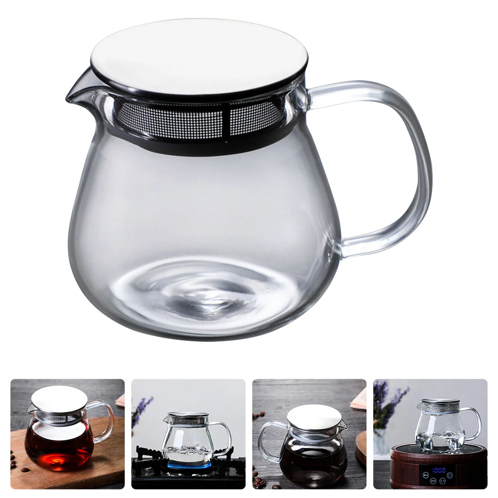 Tea Kettle Clear Teapot Pot Stovetop Loose Leaf Steeper Smallmicrowave
