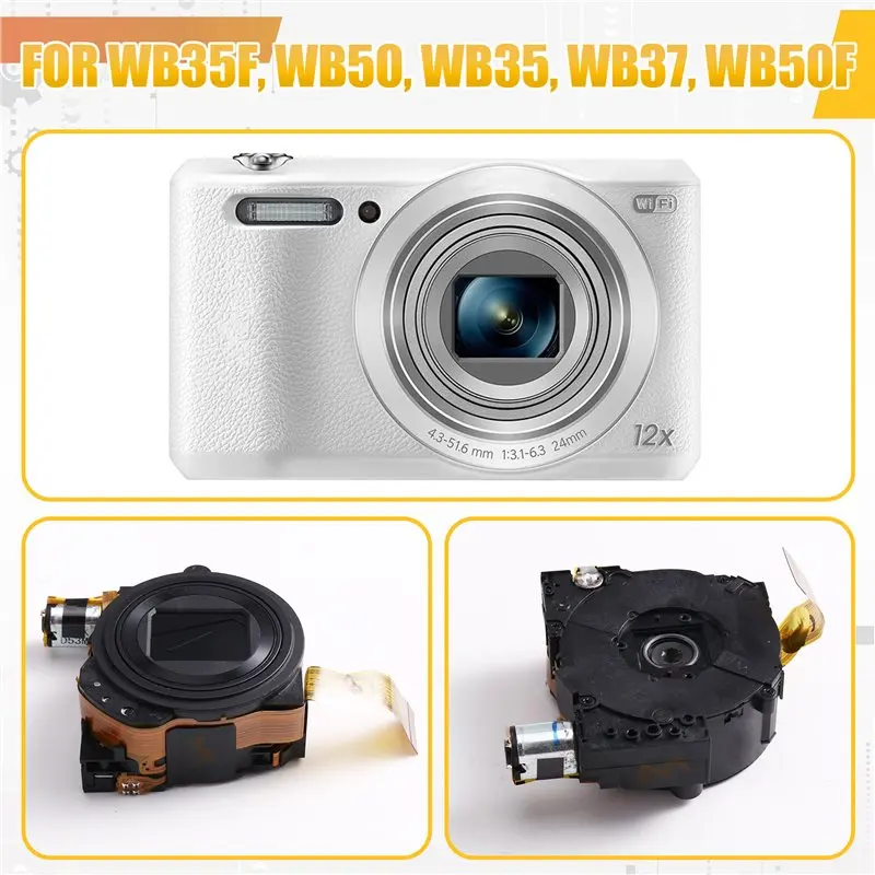 Стильный черный объектив с зумом для Samsung WB35F WB50 WB35 WB37 WB50F, запасная часть (art.: 3920dc7e40293) - 3920dc7e40293