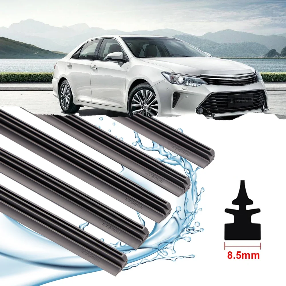 Car Windshield Wiper Blade Insert Rubber Strip for Toyota Camry RAV4 Prado Corolla YARIS KIA Rio Sorento Sportage K2 K3 K4 K5
