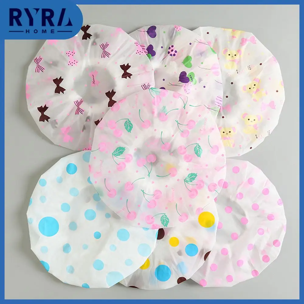

Waterproof Shower Cap Disposable Hair Head Covers Net Bouffant Dustproof Anti Dust Caps Breathable Shower Bathing Hats Kitchen