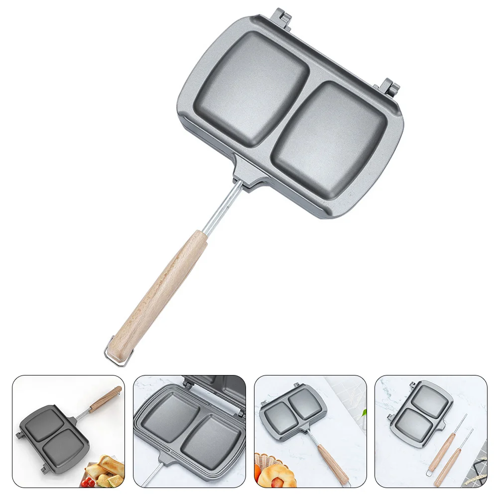 

Pan Maker Sandwich Frying Pancake Stovetoppress Panini Non Stick Cheese Nonstick Breakfast Plate Baking Kitchen Waffle Barbecue