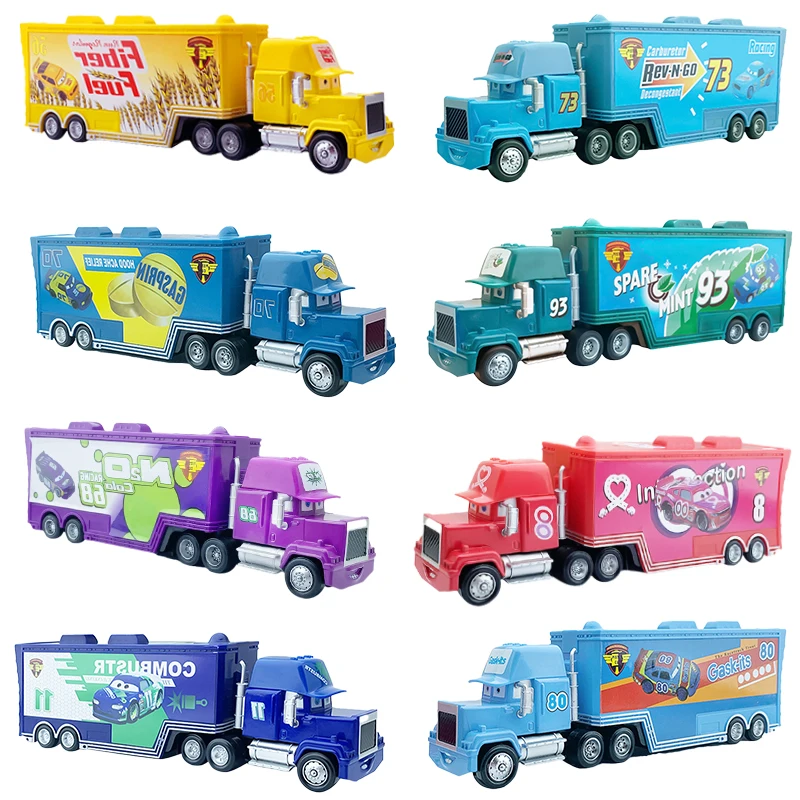 

New Disney Pixar Cars 2 3 Toy McQueen Doctor Truck King Chick Hick Mack Truck 1:55 Metal Model Diecast Child boy Birthday gifts