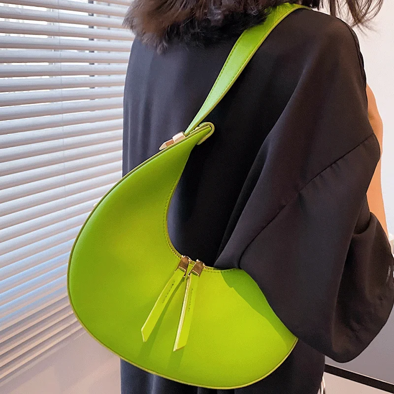 

2021 сумки карамельных цветов, женская сумка-хобо, дизайнерская Брендовая женская сумка для подмышек, сумки через плечо для женщин, кожаные сумки на плечо