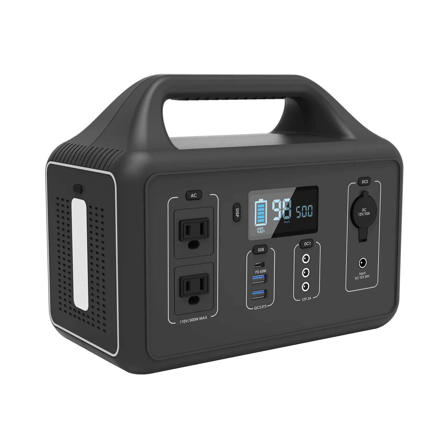 

Pure sine wave magnetic 500w 50HZ 60HZ portable solar charger power bank with ac outlet