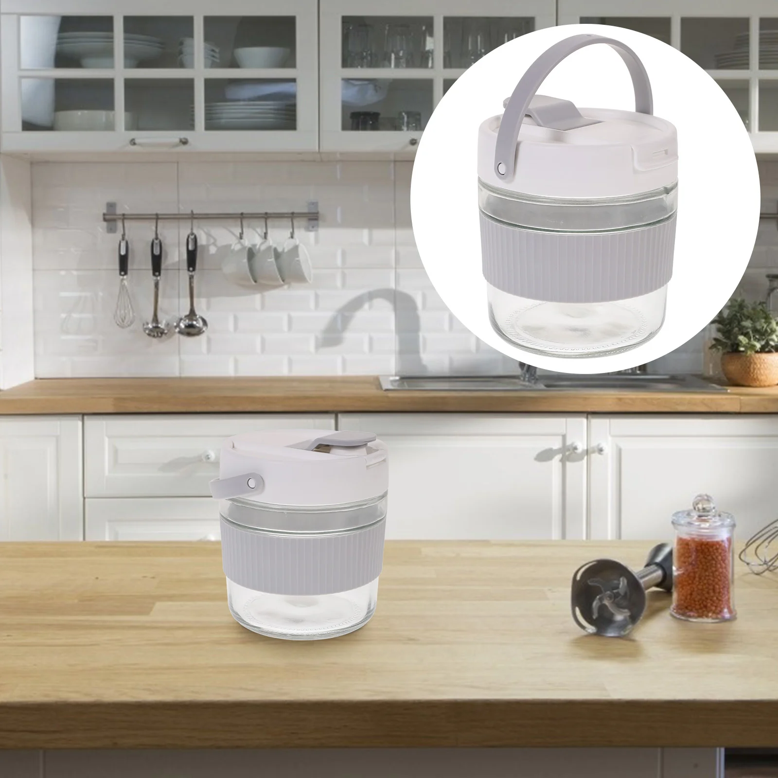 

Pickle Container Olive Hourglass Jar Glass Food Container Brewing Bottle Kitchen Container