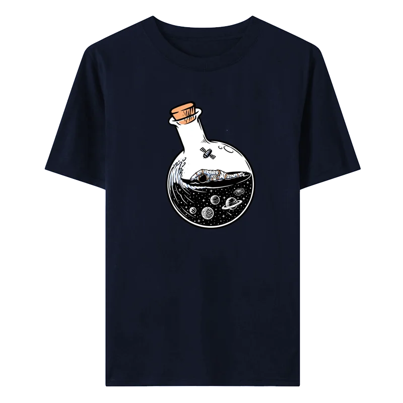 

New fashion round neck NASA short sleeve T-shirt