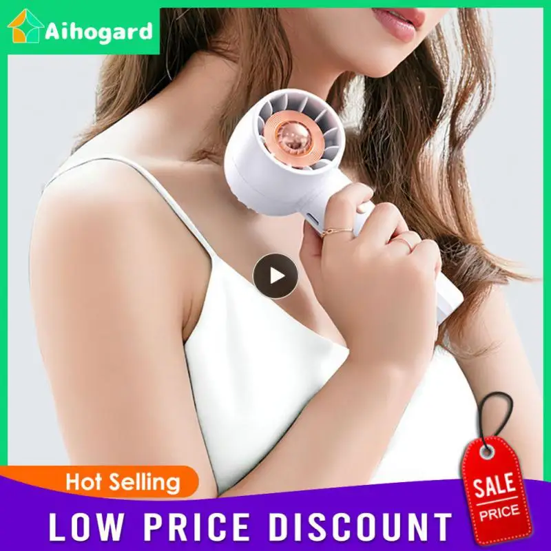 

Turbo Handheld Fan 110g Long Battery Life Portable Cooling Fans 5v Noiseless Silent Design Cute Small Fans Summer Supplies Abs