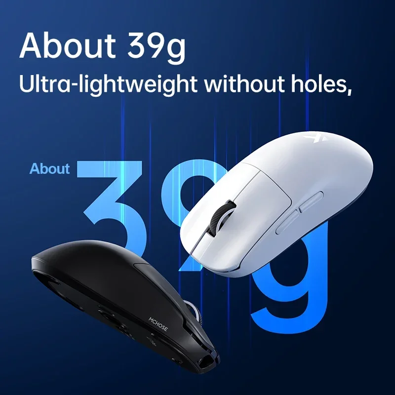 MCHOSE L7pro/Ultra Беспроводная Bluetooth-мышь Трехрежимная игровая мышь PAW3395/3950 26k/30kDPI Macro Define