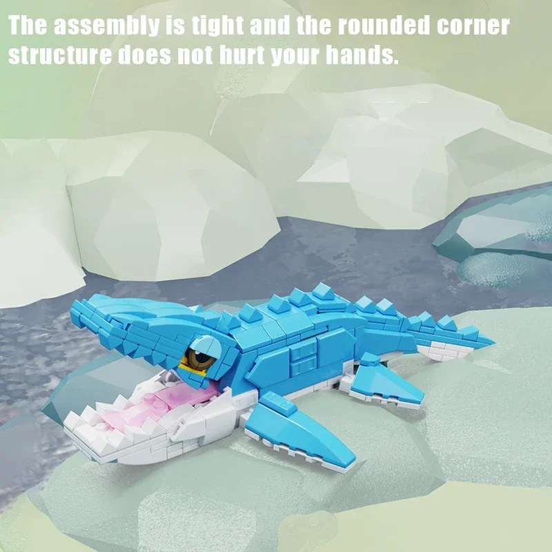 1 шт. Детский конструктор динозавр