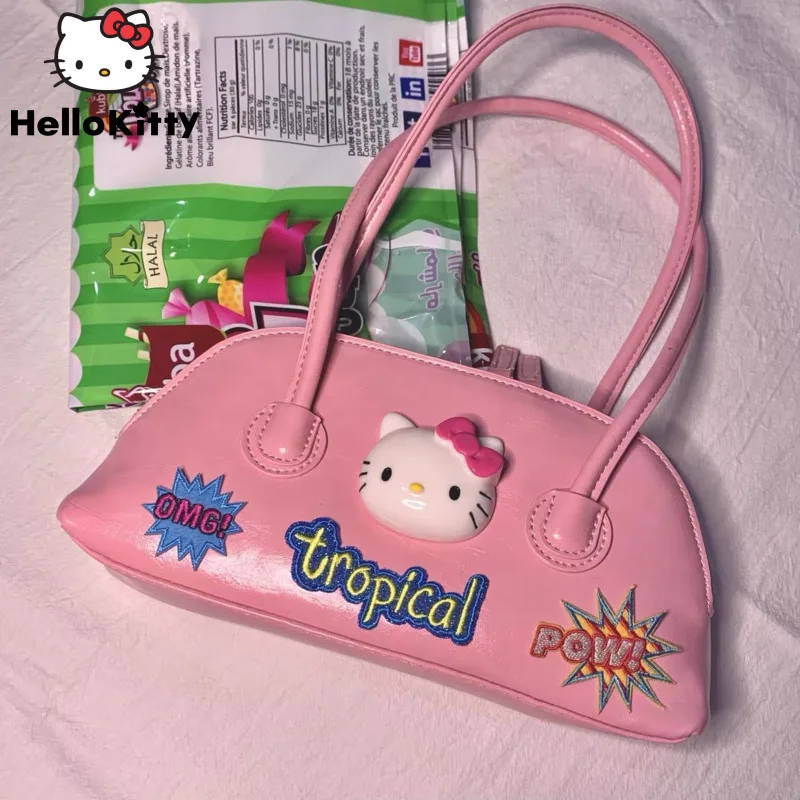 

Y2k Sanrio Hello Kitty Retro Showa Women's Bag Millennial Harajuku Spicy Girl Canvas Bag Candy Shell Bag Bimba Y Lola Bag