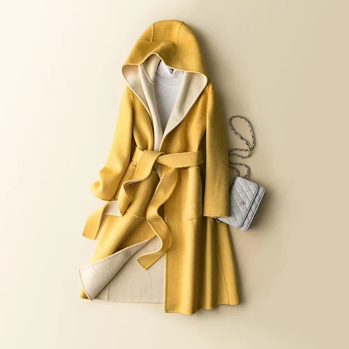 

Luxury brand Winter 2023 Women's Coats Woman Coat Real Wool Jackets Especially Female Two-sided Wear Clothes Casaco Feminino TN1