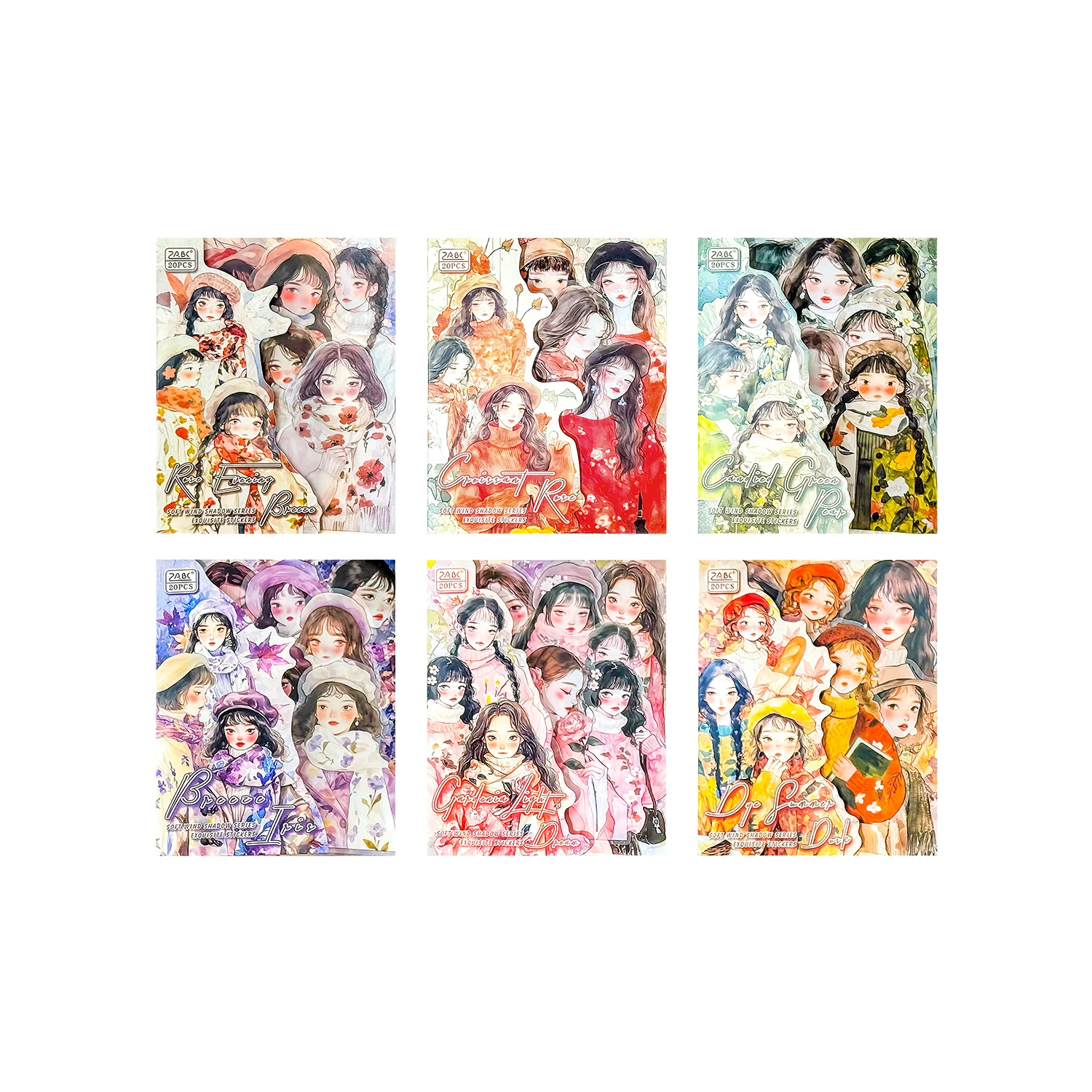 

Кавайные осенне-зимние наклейки для детей из ПЭТ