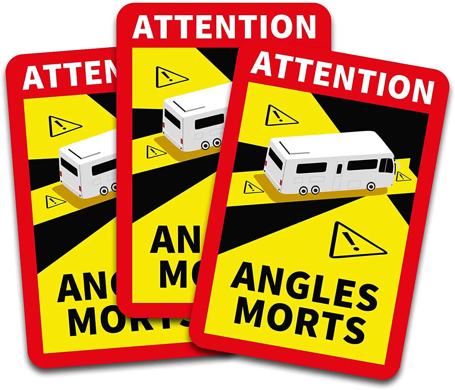 

For Thin leaf attention blind spot sticker (Campervan, 3 stickers)