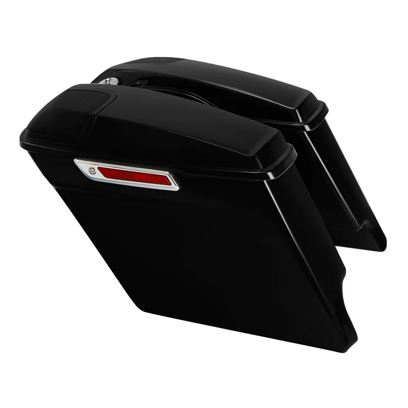 

Motorcycle 5" Stretched Extended Saddlebags + Speaker Grill For Harley Touring Electra Glide Road Glide Road King 2014-2023 2019
