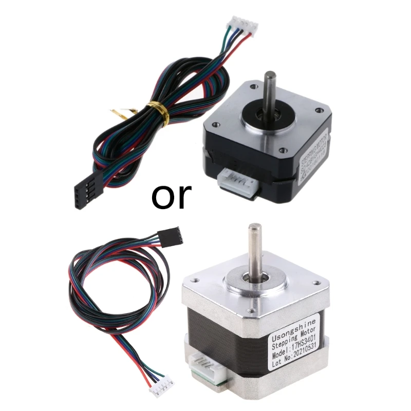 

Stepper Motor 16Ncm High Torque Stepper Motor, NEMA 17 Step Motor, 2 Phase 1.8 Degree 0.8A Stepping Motor, 12V 42 x 42mm