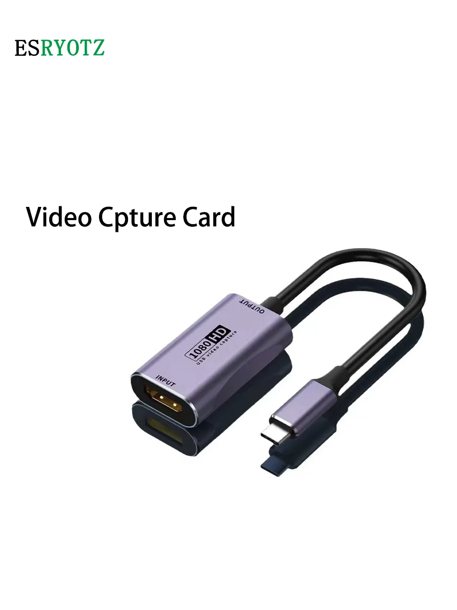 Карта видеозахвата USB C 4K, совместимый с HDMI видеорегистратор, коробка для записи в реальном времени для PS4, XBOX, телефона, игр, DVD, HD камеры