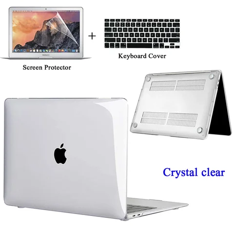 Чехол Crysta для Apple Macbook Air Pro 11/12 /13/15/16 дюйма, Жесткий Чехол для ноутбука Air 13 A2179/Pro 13 A2251 A2338, чехол