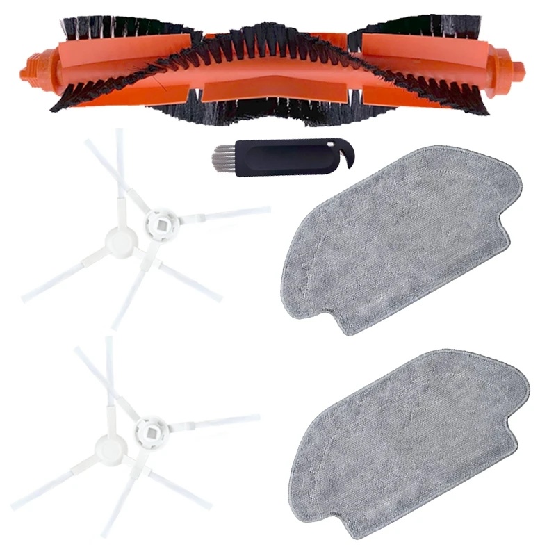 

Roller Brush White Brush HEPA Mops for MIJIA STYJ02YM for Viomi V2 V-RVCLM21B Robot Sweeper Accessories Replacement