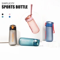 430ml frosted feel sports water bottle plastic outdoor water cup summer cold kettle portable student drink cup space cup