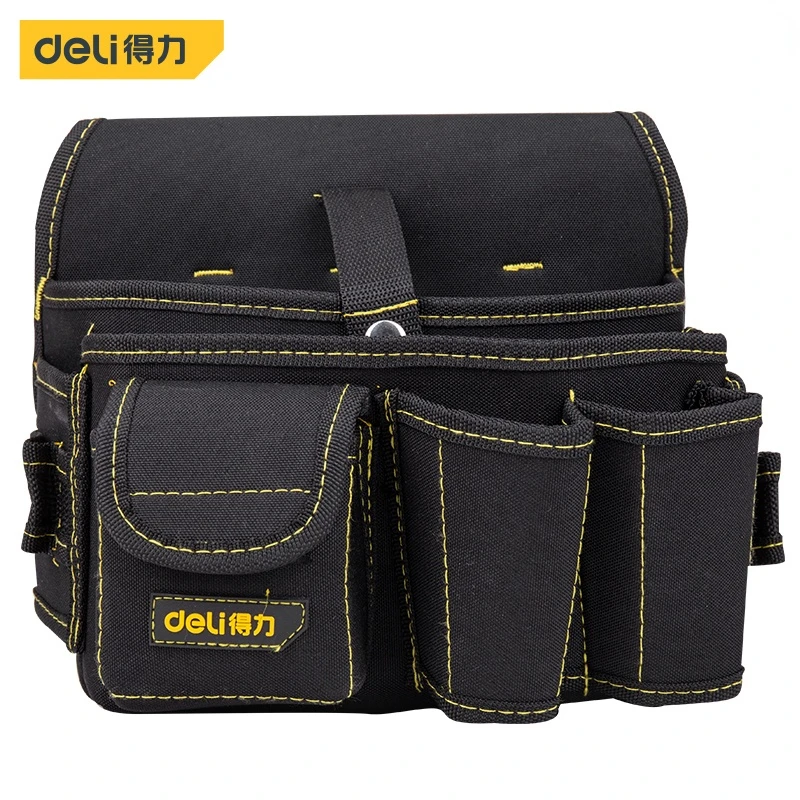 Deli DL-P5 Tool Waist Bag Electrician Bag Made Of 600D Polyester Cloth Durable, Strong Tool Storage Toolkit
