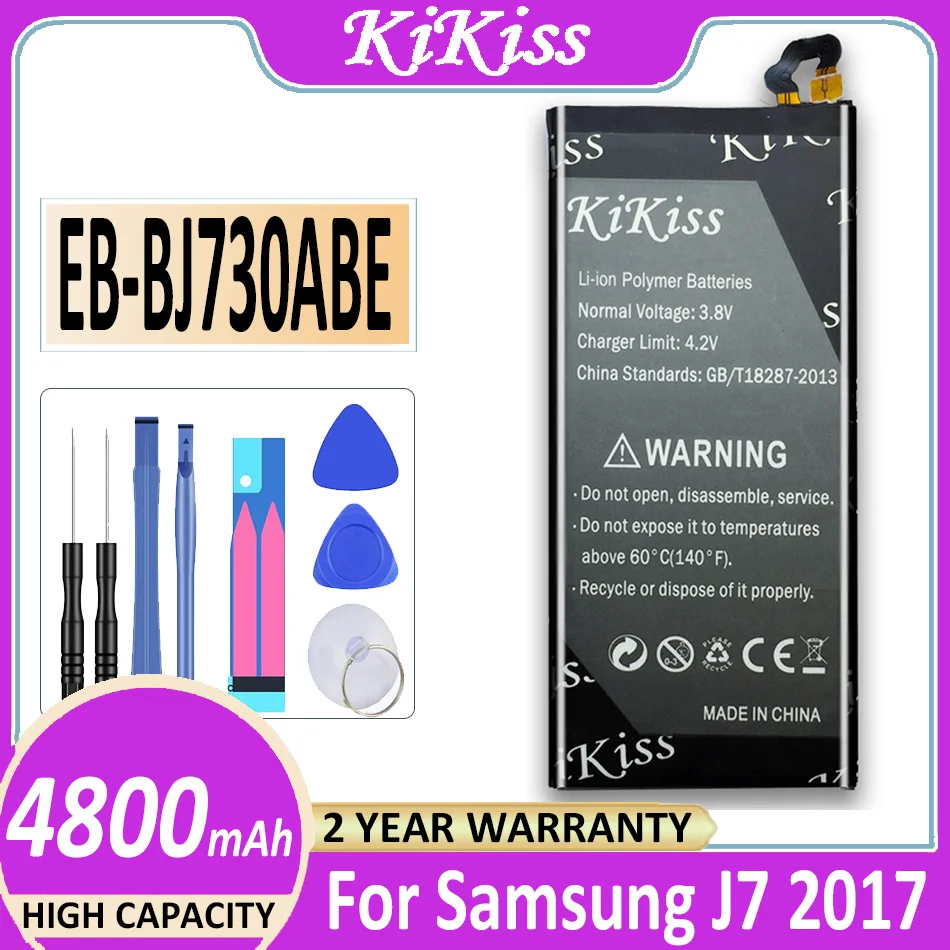 

For SAMSUNG EB-BJ730ABE 4800mAh Battery For Samsung Galaxy J7 Pro J7Pro 2017 SM-J730 SM-J730FM J730F/G J730DS J730GM J730K