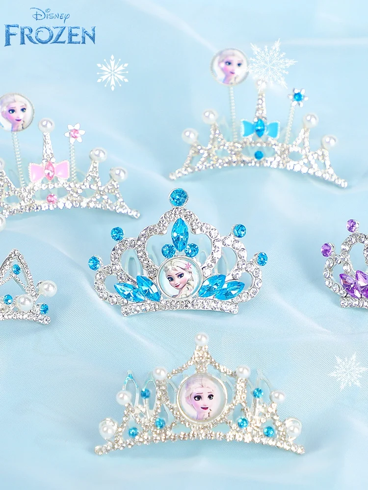 

Disney Frozen Children's Crown Headdress Girl's Hair Hoop Princess Hair Ornaments Gift Gift Barrettes Set Braid Hairband Hairpin