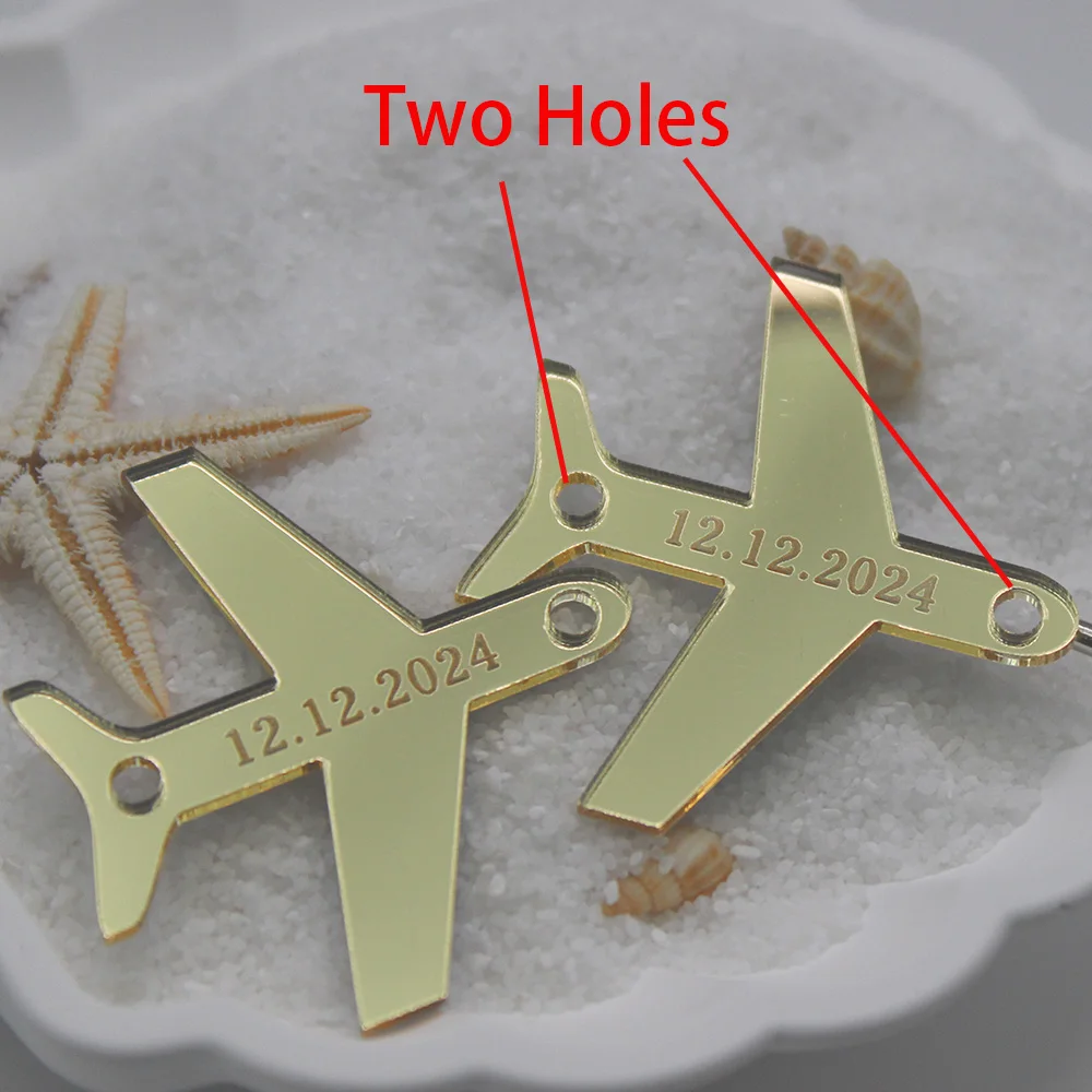 

Персонализированные акриловые подвески-самолеты, 50 шт.