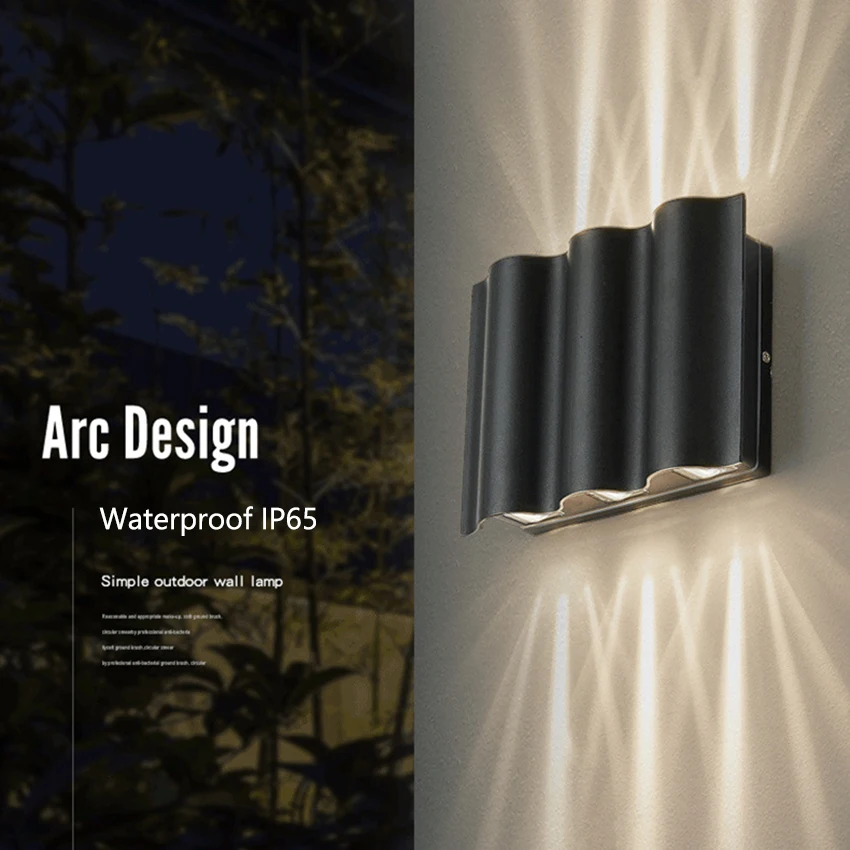 Новинка 2024 внешняя настенная лампа в скандинавском стиле водонепроницаемый